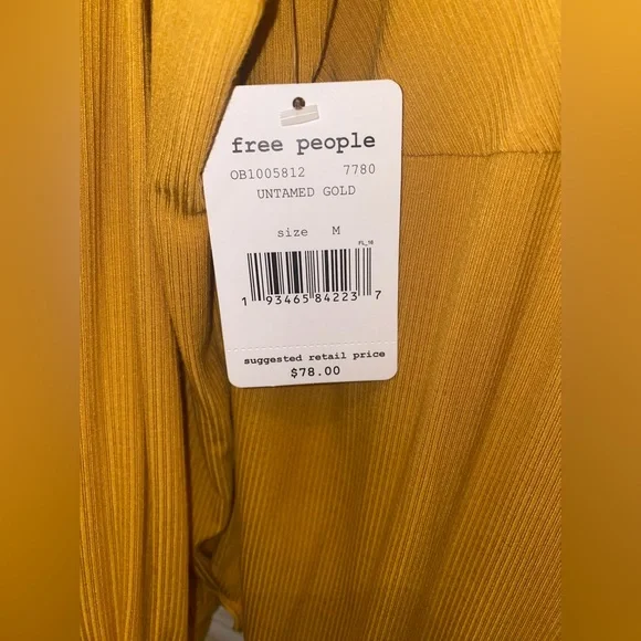 NWT, Free People, Shimmy Shake Top, Tunic, Oversized, Open Back, Size M - Picture 3 of 9